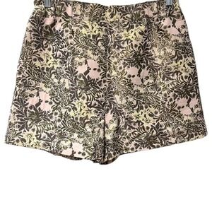 Free People‎ Shine Like a Shorty Jacquard Shorts in Gold Combo Size XL High Rise